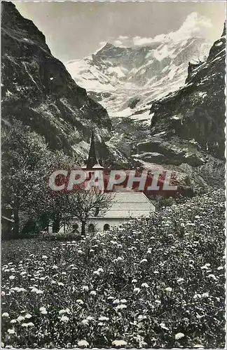 Cartes postales moderne Grindelwald Kirche Fiescherhorner
