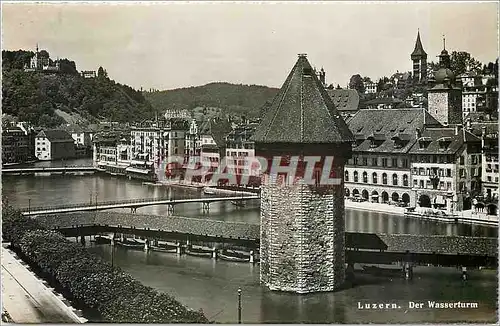 Cartes postales moderne Luzern Der Wasserturm