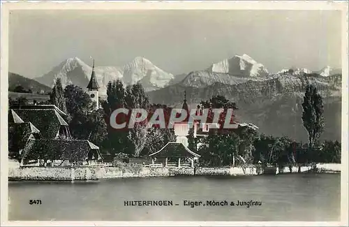 Cartes postales moderne Hilterfingen Eiger Monch Jungfrau