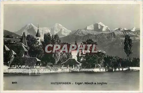 Moderne Karte Hilterfingen Eiger Monch Jungfrau