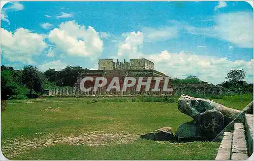 Cartes postales moderne Chichen Itza Yucatan Mexico Templo de los Guerreros y las Mil Columnas