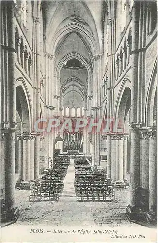 Cartes postales Blois Interieur de l'Eglise Saint Nicolas