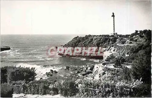 Moderne Karte Biarritz La Pointe St Martin et le Phare