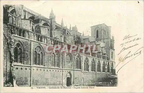 Cartes postales Vienne Cathedrale St Maurice Facade laterale Nord