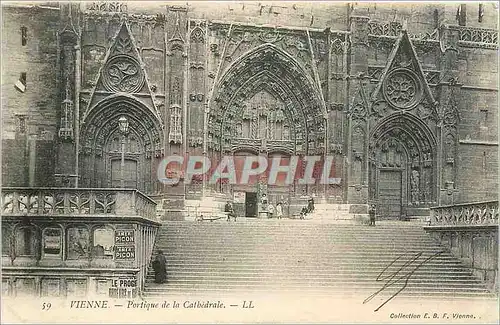 Cartes postales Vienne Portique de la Cathedrale