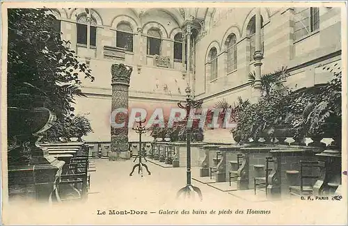 Cartes postales Le Mont Dore Galerie des Bains de pieds des hommes