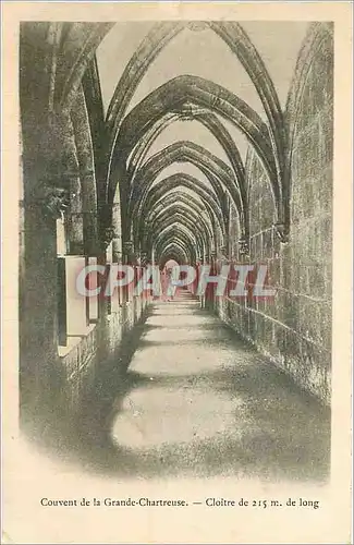 Cartes postales Couvent de la Grande Chartreuse Cloitre de 215 m de long