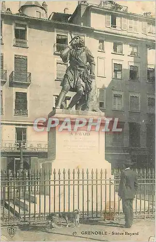 Ansichtskarte AK Grenoble Statue Bayard