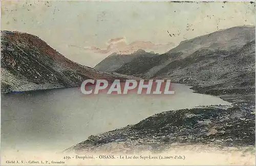 Ansichtskarte AK Dauphine Oisans Le Lac des Sept Laux