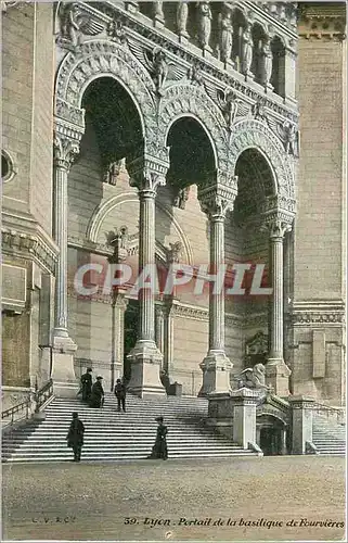 Ansichtskarte AK Lyon Portail de la Basilique de Fourvieres