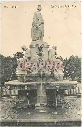 Cartes postales Nimes La Fontaine de Pradier