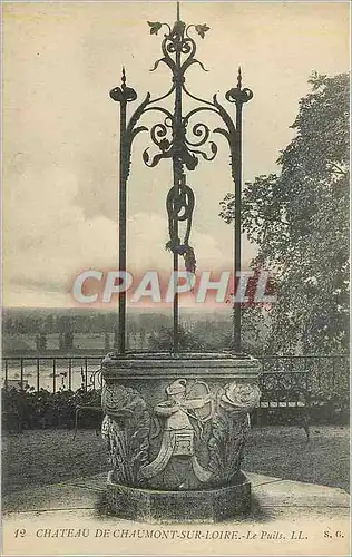 Cartes postales Chateau de Chaumont sur Loire Le Puits Archer Tir a l'arc