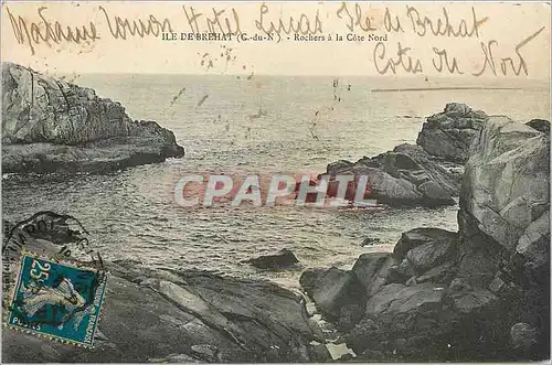 Cartes postales Ile de Brehat C du N Rochers la Cote Nord