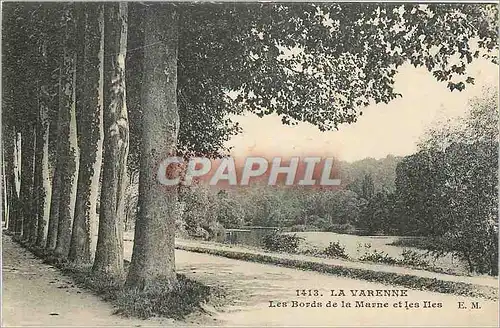 Ansichtskarte AK La Varenne Les Bords de la Marne et les Iles