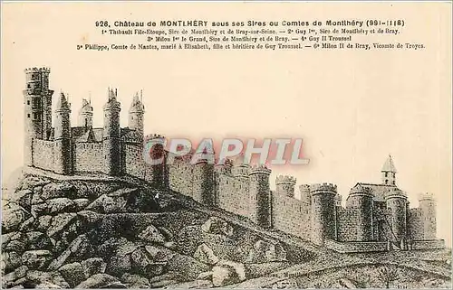 Cartes postales Chateau de Montlhery sous ses Sires ou Comtes de Montlhery