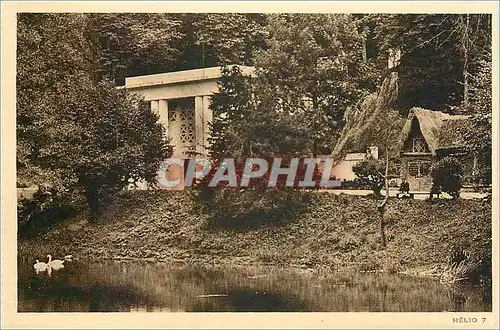 Cartes postales Pyrenees Ocean Luchon Un Coin de la Piece d'Eau et le Vaporarium