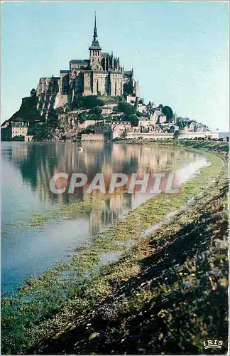 Moderne Karte Le Mont Saint Michel Vue generale L'Arrivee a Maree Haute