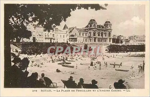 Cartes postales Royan La Plage de Foncillon et l'Ancien Casino