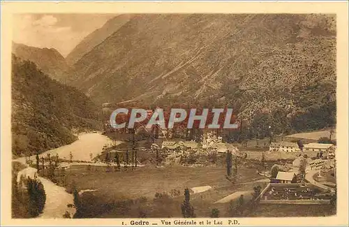 Cartes postales Gedre Vue Generale et le Lac PD