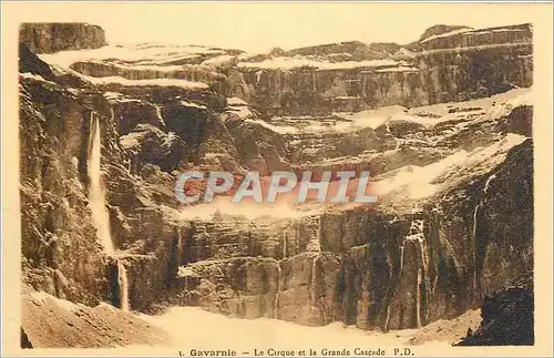 Cartes postales Gavarnie Le Cirque et la Grande Cascade