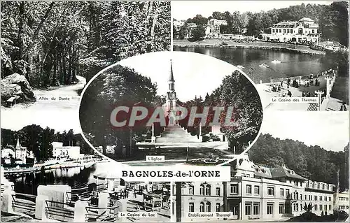 Cartes postales moderne Bagnoles de l'Orne Allee du Dante Le casino du lac Le casino des thermes Etablissement thermal