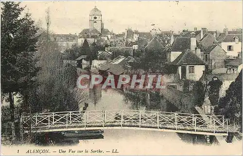 Cartes postales Alencon Une Vue sur la Sarthe