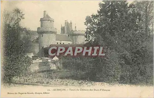 Ansichtskarte AK Alencon Tours du Chateau des Ducs d'Alencon