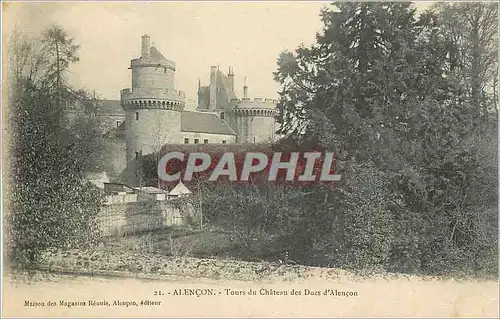 Cartes postales Alencon Tours du Chateau des Ducs d'Alencon