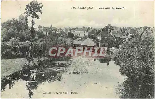 Cartes postales Alencon Vue sur la Sarthe