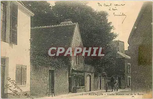 Cartes postales Alencon Vieille Maison rue de la Barre