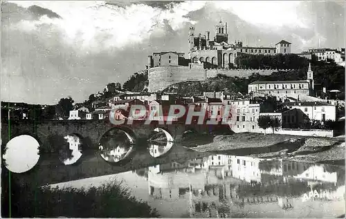Moderne Karte Beziers Herault Cathedrale Saint Nazaire et le Pont