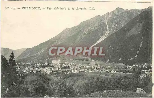 Cartes postales Chamonix Vue Generale et le Brevent