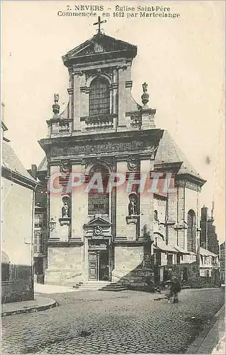 Cartes postales Nevers Eglise Saint Pere Commencee en 1612 par Martcelange