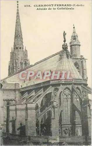 Cartes postales Clermont Ferrand P de D Abside de la Cathedrale