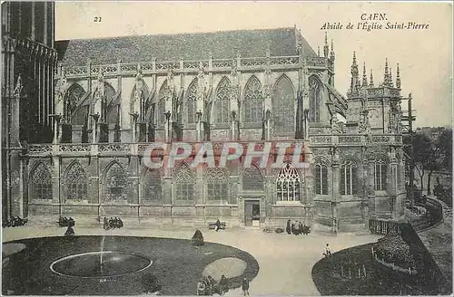 Cartes postales Caen Abside de l'Eglise Saint Pierre