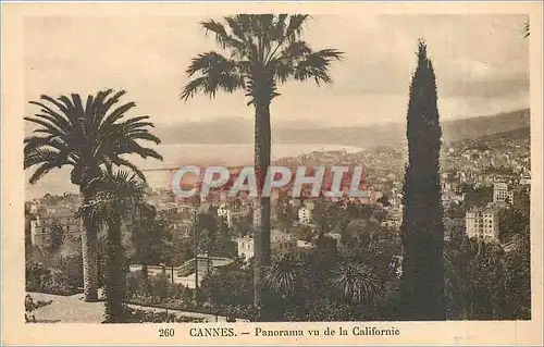 Cartes postales Cannes Panorama vu de la Californie