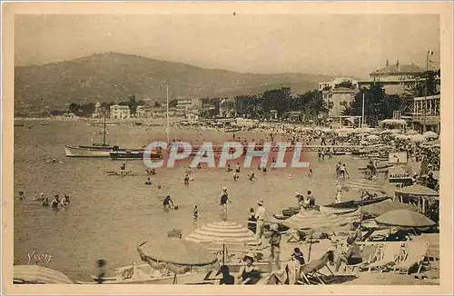 Ansichtskarte AK Cote d'Azur Juan les Pins Alpes Maritimes La Plage