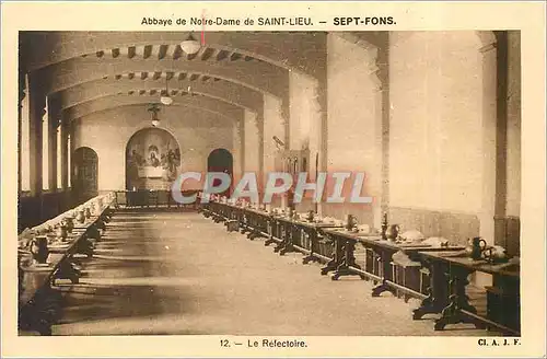 Cartes postales Abbaye de Notre Dame de Saint Lieu Sept Fons Le Refectoire