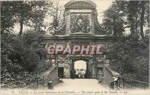 Cartes postales Lille La Porte Interieure de la Citadelle