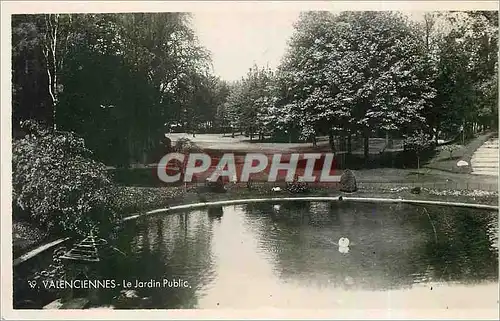 Cartes postales moderne Valenciennes Le jardin Public