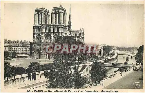 Cartes postales Paris Notre Dame de Paris Vue d'Ensemble