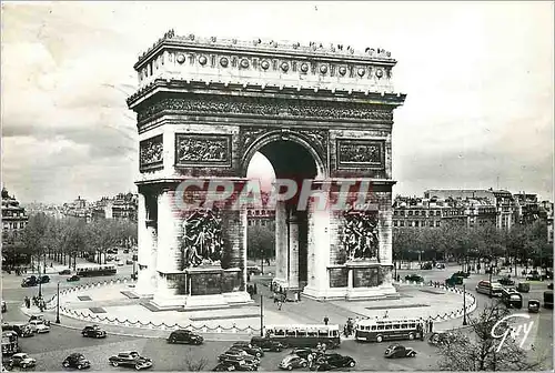 Cartes postales moderne Paris et ses Merveilles La Place et l'Arc de Triomphe de l'Etoile