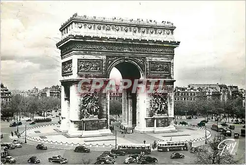Moderne Karte Paris et ses Merveilles La Place et l'Arc de Triomphe de l'Etoile