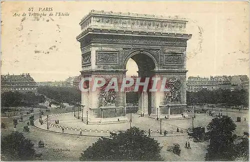 Cartes postales Paris Arc de Triomphe de l'Etoile