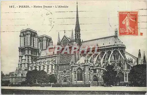 Ansichtskarte AK Paris Notre Dame L'Abside