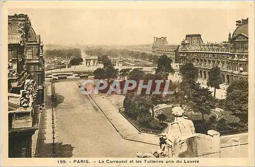 Ansichtskarte AK Paris Le Carrousel et les Tuileries pris du Louvre