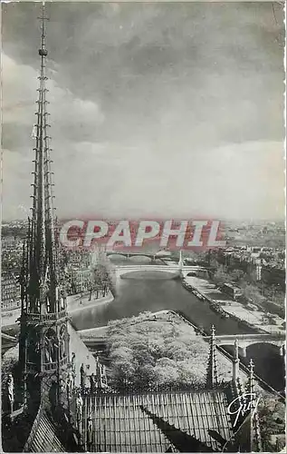 Cartes postales moderne Paris et ses Merveilles La Seine en amont de Notre Dame