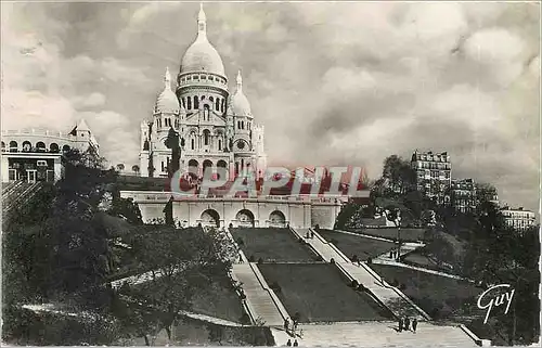 Cartes postales moderne Basilique du Sacre Coeur et colline de Montmartre