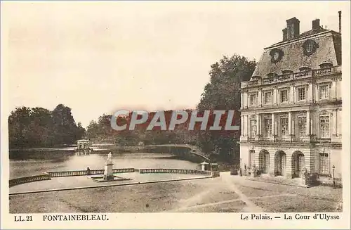 Ansichtskarte AK Fontainebleau Le Palais La Cour d'Ulysse