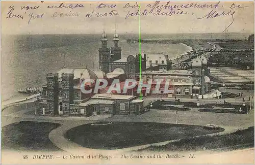 Cartes postales Dieppe Le Casino et la Plage